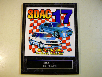 SDAC-17 - 1st Place Iroc R/T