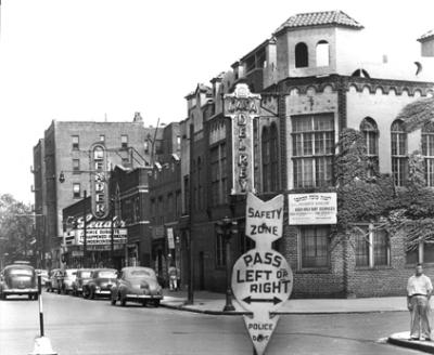 Coney Island Ave. looking north near 18th Ave. Richard went to the Leader Theater (seen here) for weekly serials. (late 40's)