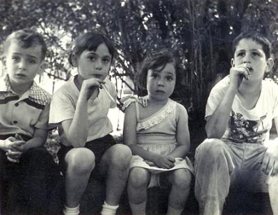 Left to right:  Cousins Ronnie, Sara, Marcia and Lenny - mother's side (circa 1950)