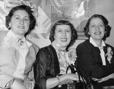 Left to right: Hilda (Richard's mother) with Rose and Peggy (father's sisters) - 1950's