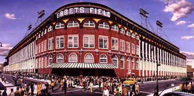 Ebbets Field - home of the Brooklyn Dodgers - 1952 (from a purchase)