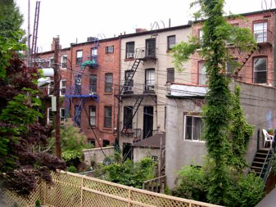 Brooklyn style backyards - photo from the back of Ken and Pam's house in Cobble Hill, Brooklyn
