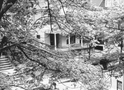 Westminster Rd. from grandma Gussie's (father's side) apartment at 410 Westminster, the building where Richard was raised (1959)