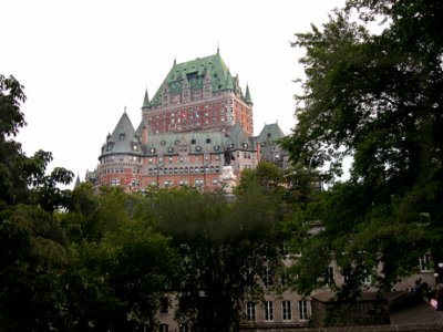 We stayed at this hotel, top floor -  Le Chteau Frontenac in the Upper Town (Haute-Ville) section of Old Qubec (Vieux-Qubec)