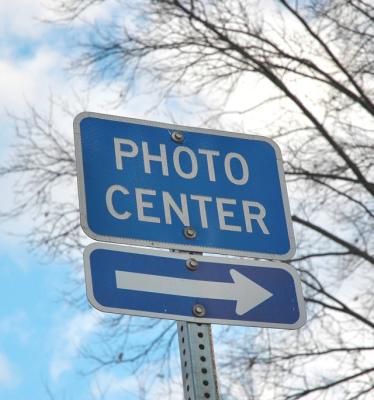 blue sign