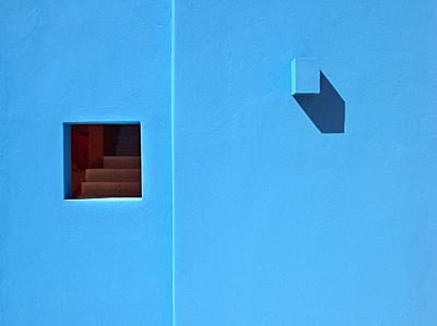 Blue Wall Window