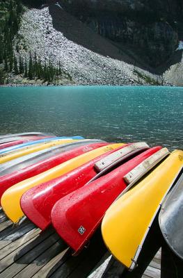 Yellow and Red Canoes
