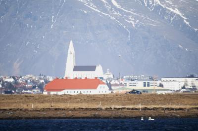 Hluti Bessastaða og Hallgrímskirkja