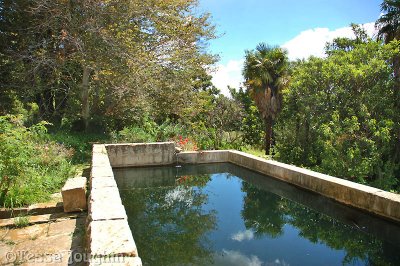 The sandstone swimming pool