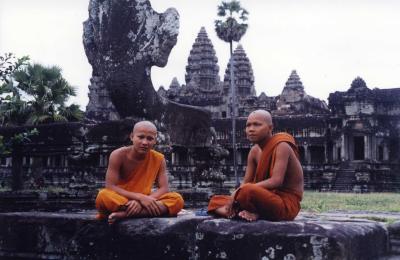 Monks at Angkor Wat