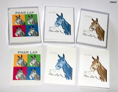 pharlap notecards by Cheryl Ridge / chezzy designs