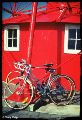 red lighthouse at Port Adelaide