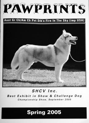 Cover image for Pawprints (Siberian Husky Club of Victoria)