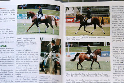 Arabian Yearbook magazine - several photos (dressage)