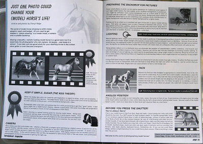 Article including layout and photos for Horsepower magazine