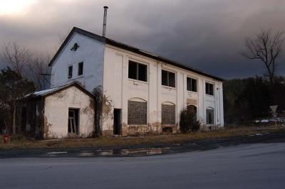 Front of the old Craigsville Cement Factory.  Fun times were had by all here....