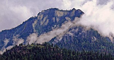Fog on the Mountain Above Ouray