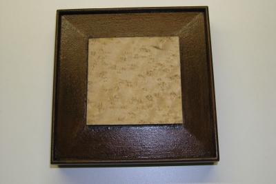 Block with applied and trimed veneer.