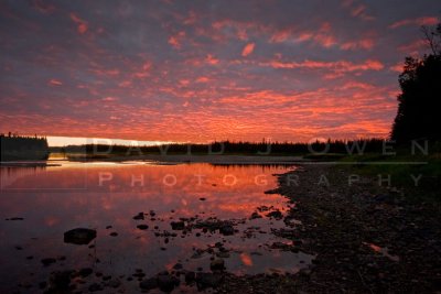 081506-140.1 Intense red sunset