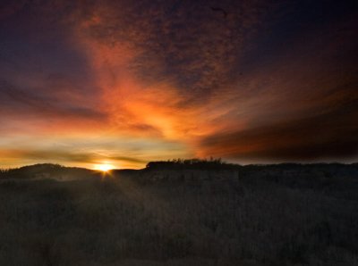 Sunset at Chimney Top Rock