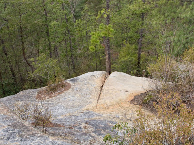 Looking back at point of ascent