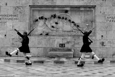 soldiers in athens - greece