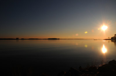 Sunrise at St. George's Island Maryland