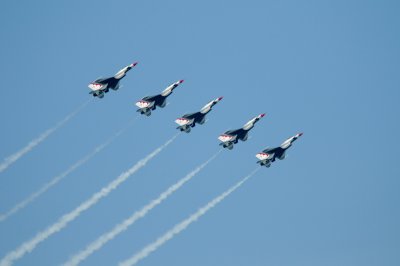 US Air Force Thunderbirds F-16s