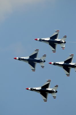 US Air Force Thunderbirds F-16s