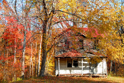 Empty house in Fall
