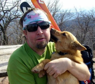 Linus and I on Overlook Mt.