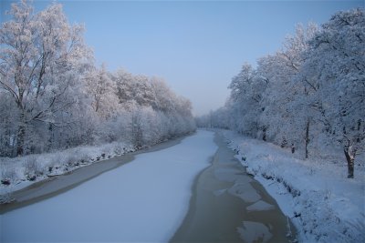 A frozen channel