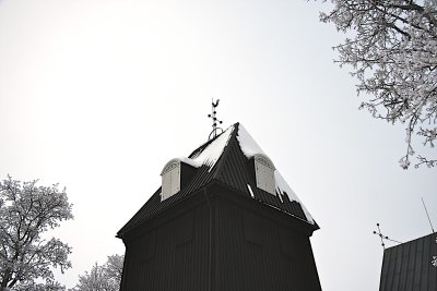 Bell tower of church in Berg