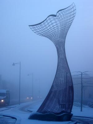 Sculpture in the mist