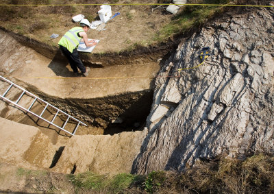 South trench, Ring of Brodgar excavations (7/29/08)
