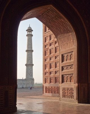 Taj tower from the guesthouse (3/3/09)
