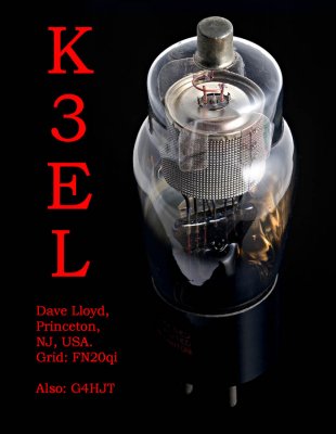K3EL QSL card, 2008
