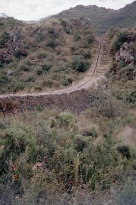  An Inca aqueduct at Tipon