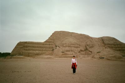   Huaca de la Luna -- one of two huge Moche pyramids near Trujillo, over 1000 years old