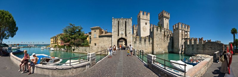 Sirmione castle - Castello Scaligero - from outside