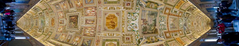 Ceiling of the Galleria delle Carte Geografiche at the Vaticans museums