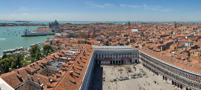 View From Campanile towards Piazza San Marco