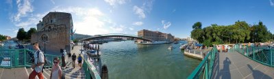 View from Ponte de Santa Chiara towards Ponte della Costituzione 