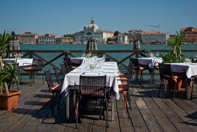 Restaurant at the Canale della Giudecca, near Ponte de l'Ulmilta