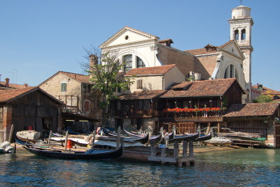 Gondola dockyard at Rio di San Trovaso