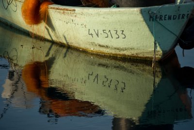 Boat and reflection