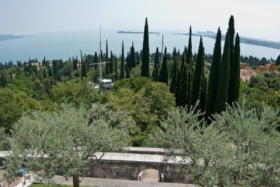 View from Mausoleum to ship Puglia