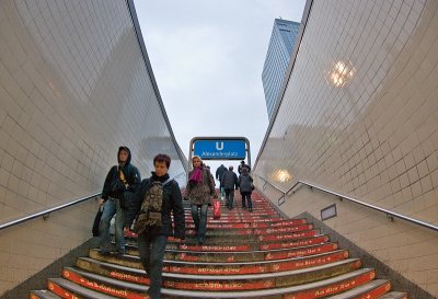 Entrance to subway at Alexanderplatz