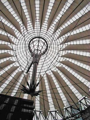 Ceiling of the Sony Center