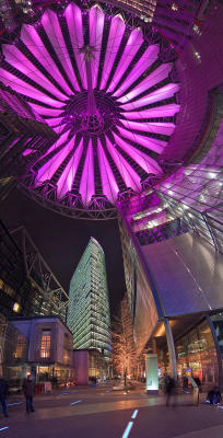 Sony Center at night III, Berlin